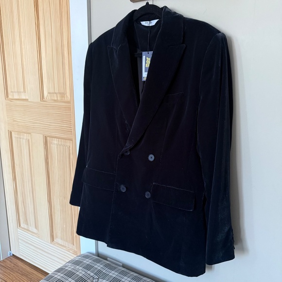 Smash + Tess Very Velvet Blazer Midnight Black Medium - Picture 7 of 12
